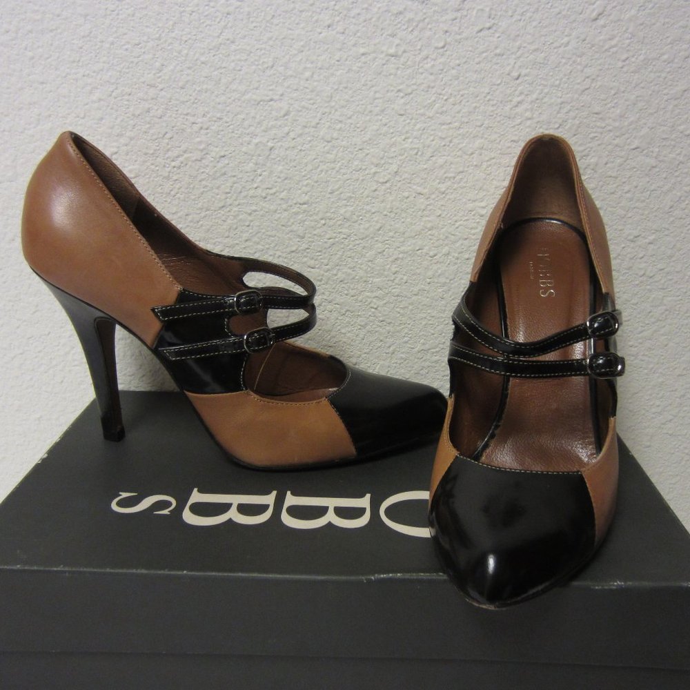 Hobbs Stilettos 4" heels Size 7 (Size 39 in London) - Caramel and Black Color